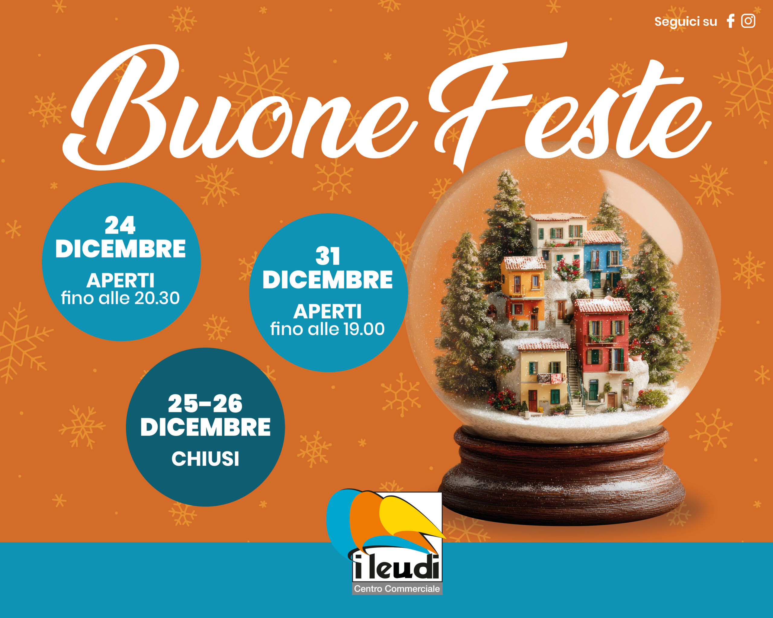 Gli orari delle Feste di Natale 2025