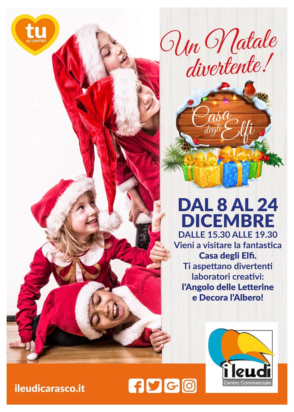 Natale Divertente Immagini.Dall 8 Al 24 Dicembre Un Natale Divertente Centro Commerciale I Leudi Carasco